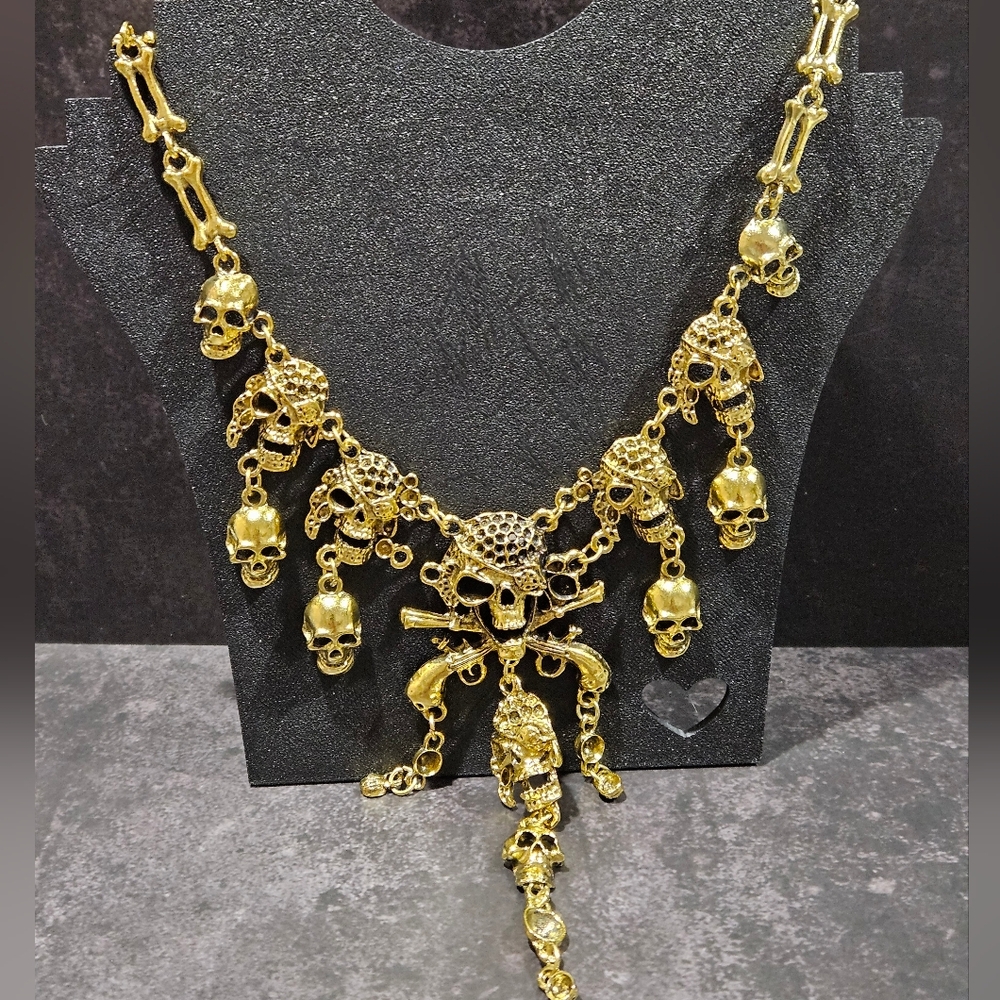🚨5/$25 Skull Pendant Necklace With Extender